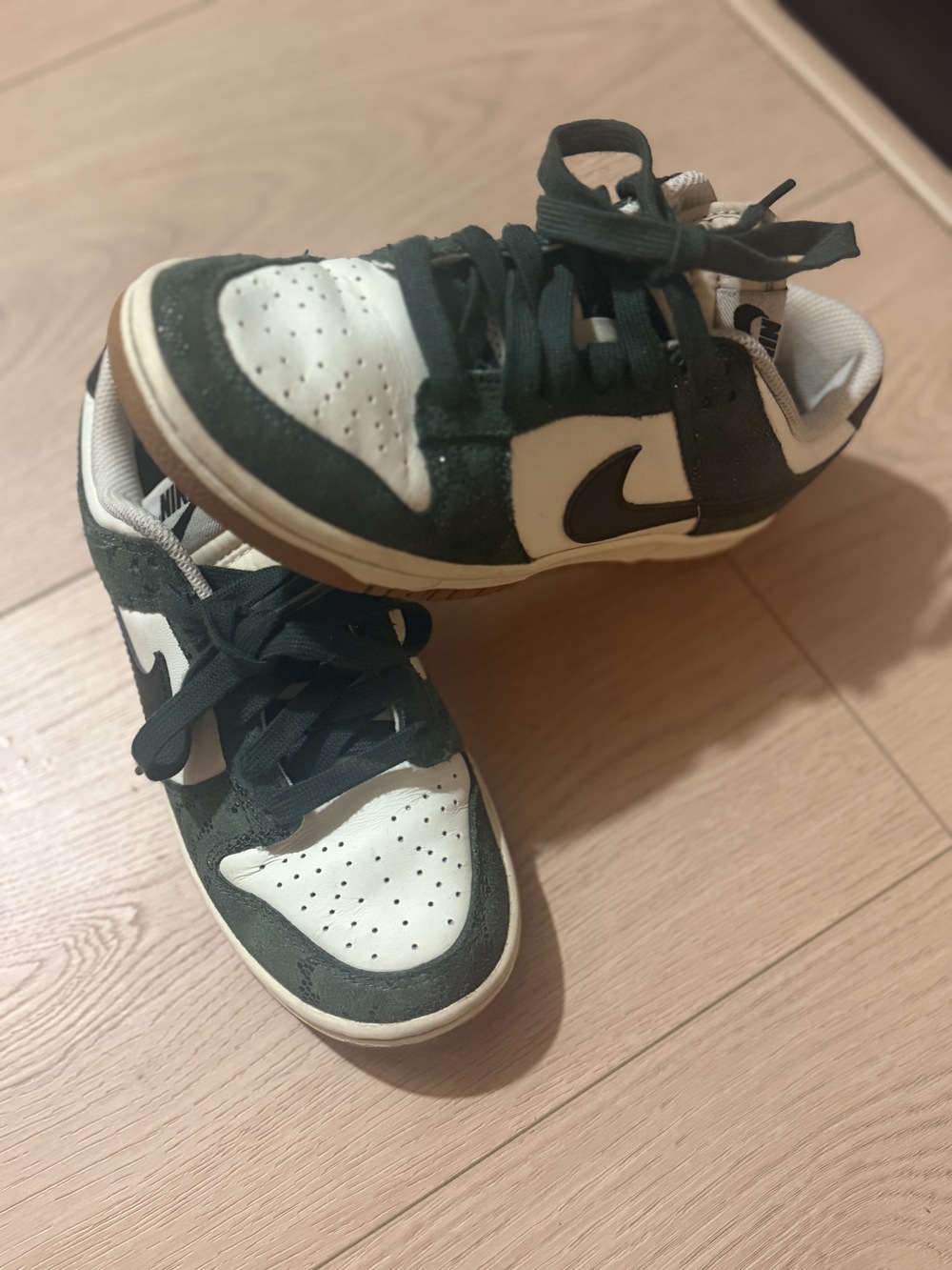 Nike Dunk Low Green Snake Kids Size 5 FQ8893-397 - Picture 8 of 12